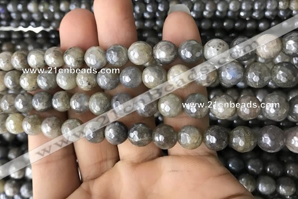 CLB882 15.5 inches 8mm faceted round AB-color labradorite beads