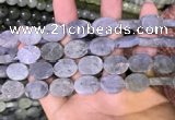 CLB888 15.5 inches 12*16mm oval matte labradorite beads wholesale