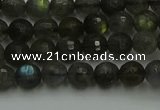 CLB901 15.5 inches 6mm faceted round labradorite gemstone beads