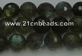 CLB902 15.5 inches 8mm faceted round labradorite gemstone beads