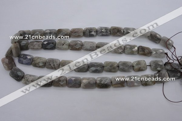 CLB93 15.5 inches 12*16mm faceted rectangle labradorite beads