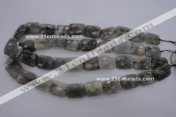 CLB94 15.5 inches 13*18mm faceted rectangle labradorite beads