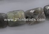 CLB95 15.5 inches 15*20mm faceted rectangle labradorite beads