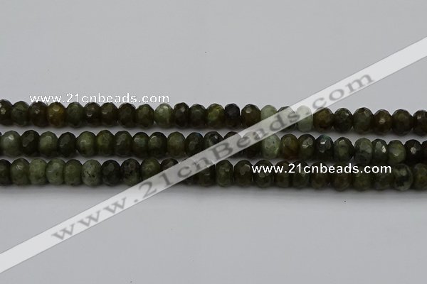 CLB958 15.5 inches 8*12mm faceted rondelle labradorite beads