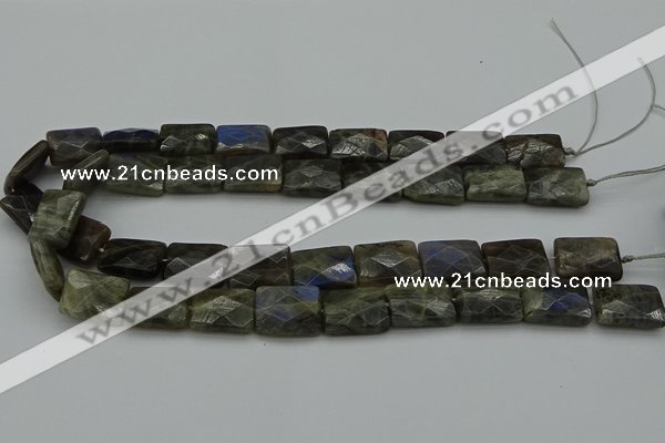 CLB962 15.5 inches 13*18mm faceted rectangle labradorite beads