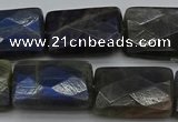 CLB964 15.5 inches 18*25mm faceted rectangle labradorite beads