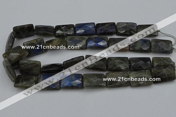 CLB964 15.5 inches 18*25mm faceted rectangle labradorite beads