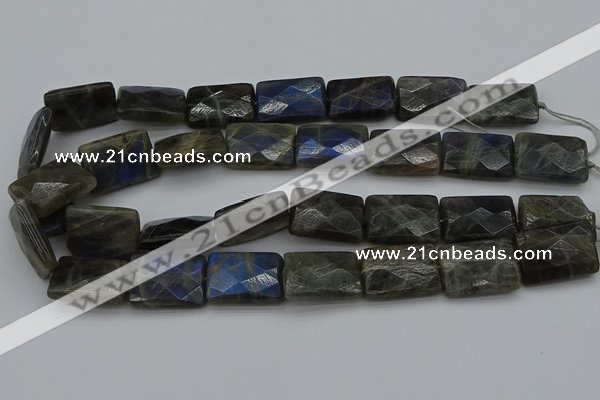 CLB965 15.5 inches 20*30mm faceted rectangle labradorite beads