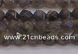 CLB972 15.5 inches 8mm faceted nuggets labradorite gemstone beads