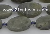 CLB977 15.5 inches 12*20mm oval labradorite gemstone beads