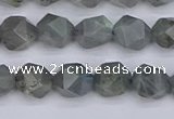 CLB981 15.5 inches 6mm faceted nuggets labradorite beads wholesale