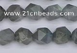 CLB982 15.5 inches 8mm faceted nuggets labradorite beads wholesale
