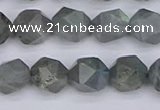 CLB982 15.5 inches 8mm faceted nuggets labradorite beads wholesale