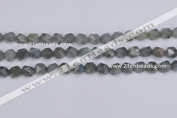 CLB983 15.5 inches 10mm faceted nuggets labradorite beads wholesale