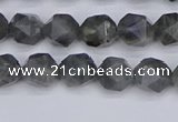 CLB986 15.5 inches 6mm faceted nuggets labradorite beads wholesale