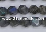 CLB987 15.5 inches 8mm faceted nuggets labradorite beads wholesale