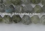 CLB993 15.5 inches 8mm faceted nuggets labradorite gemstone beads