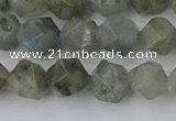 CLB994 15.5 inches 10mm faceted nuggets labradorite gemstone beads