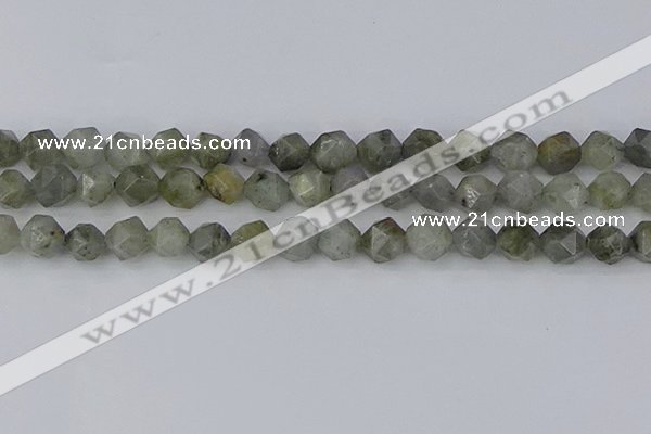 CLB995 15.5 inches 12mm faceted nuggets labradorite gemstone beads