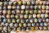 CLD222 15 inches 8mm round leopard skin jasper beads wholesale