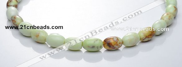 CLE02 16 inch 10*14mm rice lemon turquoise stone beads Wholesale