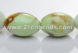 CLE03 13*18mm rice lemon turquoise  gemstone beads Wholesale