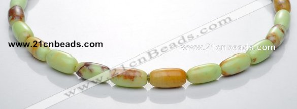 CLE04 16 inch rice 8*16mm lemon turquoise stone beads Wholesale