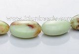 CLE08 10*14mm oval lemon turquoise gemstone beads Wholesale