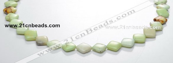 CLE14 rhombic 10*10mm lemon turquoise gemstone beads Wholesale