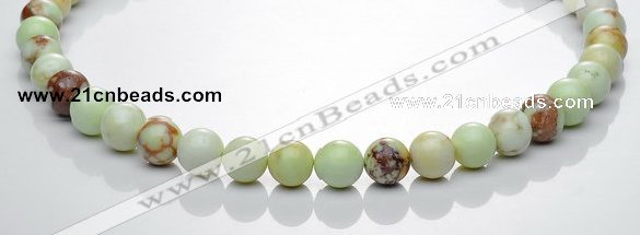 CLE20 16 inches 10mm round lemon turquoise stone beads Wholesale