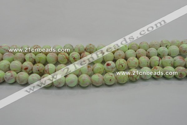 CLE201 15.5 inches 6mm round lemon turquoise beads wholesale