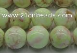 CLE203 15.5 inches 10mm round lemon turquoise beads wholesale