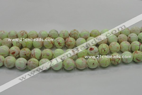 CLE203 15.5 inches 10mm round lemon turquoise beads wholesale