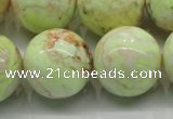 CLE207 15.5 inches 18mm round lemon turquoise beads wholesale