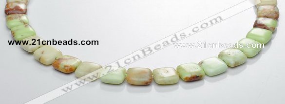 CLE24 lemon turquoise 12*12mm square gemstone beads Wholesale