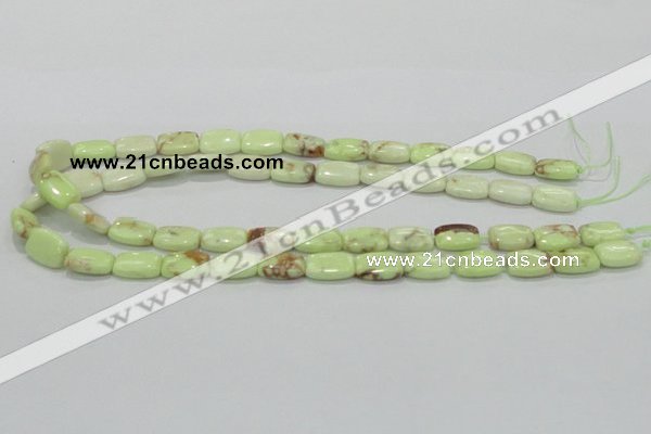 CLE41 15.5 inches 10*14mm rectangle lemon turquoise beads wholesale