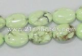 CLE46 15.5 inches 12*16mm oval lemon turquoise beads wholesale