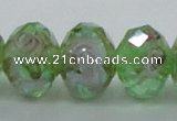 CLG16 13.5 inches 9*12mm faceted rondelle handmade lampwork beads