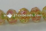 CLG26 15 inches 8*10mm faceted rondelle handmade lampwork beads