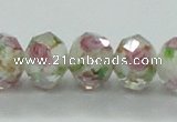 CLG33 15 inches 8*10mm faceted rondelle handmade lampwork beads