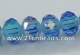 CLG41 14 inches 8*10mm faceted rondelle handmade lampwork beads