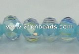 CLG42 14 inches 8*10mm faceted rondelle handmade lampwork beads