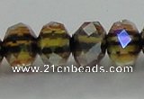 CLG43 14 inches 8*10mm faceted rondelle handmade lampwork beads