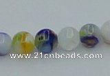 CLG508 16 inches 6mm round lampwork glass beads wholesale