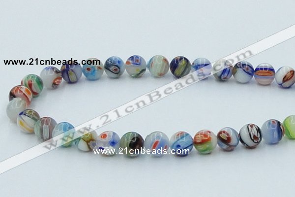 CLG510 16 inches 12mm round lampwork glass beads wholesale