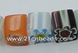 CLG512 16 inches 10*10mm cube lampwork glass beads wholesale