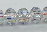 CLG52 13 inches 9*12mm faceted rondelle handmade lampwork beads