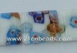 CLG523 16 inches 14*14mm square lampwork glass beads wholesale