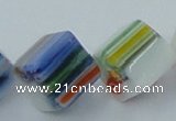 CLG530 16 inches 10*10mm cube lampwork glass beads wholesale