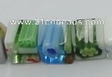 CLG532 16 inches 8*8mm cube lampwork glass beads wholesale